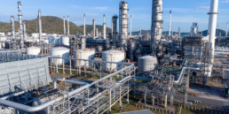 refinery with tanks